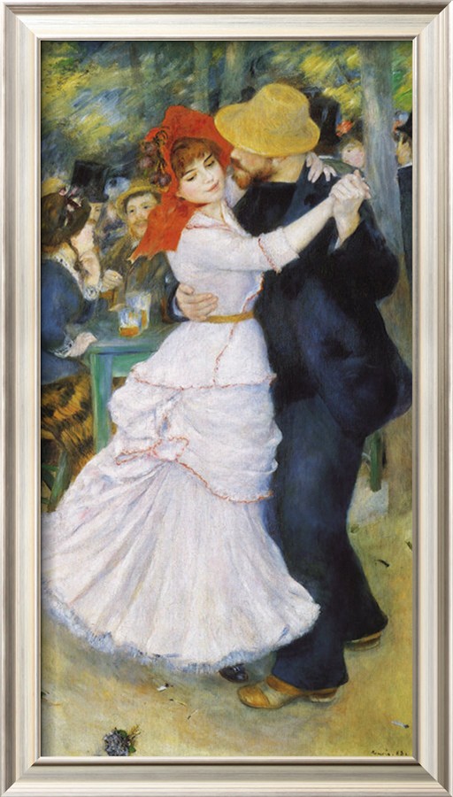Dance at Bougival, 1883 - Pierre-Auguste Renoir painting on canvas